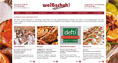 Desktop Screenshot of metzgerei-weissschuh.de