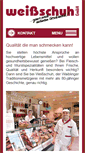 Mobile Screenshot of metzgerei-weissschuh.de